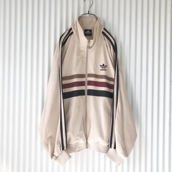 adidas 80s vintage トラックジャケット　ベージュ