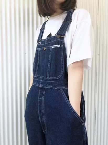 【美品】80s BOBSON ビッグサイズ デニム オーバーオール Denim Overalls Salopettes Bleached Color Unisex – BOBSON JEANS