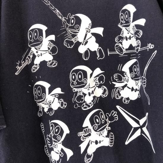 忍者ハットリくん 前後プリントtシャツ 古着屋マッシュ 忍者ハットリくん 前後プリントtシャツ 古着屋マッシュ