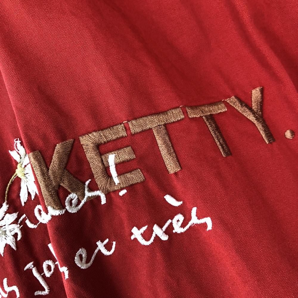 KETTY マーガレット刺繍MA-1タイプブルゾン- 古着屋マッシュ