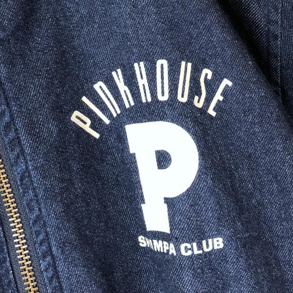 PINK HOUSE ギンガムゼッケンMA-1タイプブルゾン -古着屋マッシュ PINK HOUSE ギンガムゼッケンMA-1タイプブルゾン -古着屋マッシュ