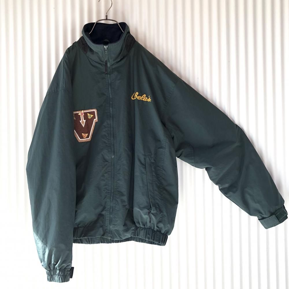 【LANDS' END】裏フリース　ナイロンジャケット　usedAS104