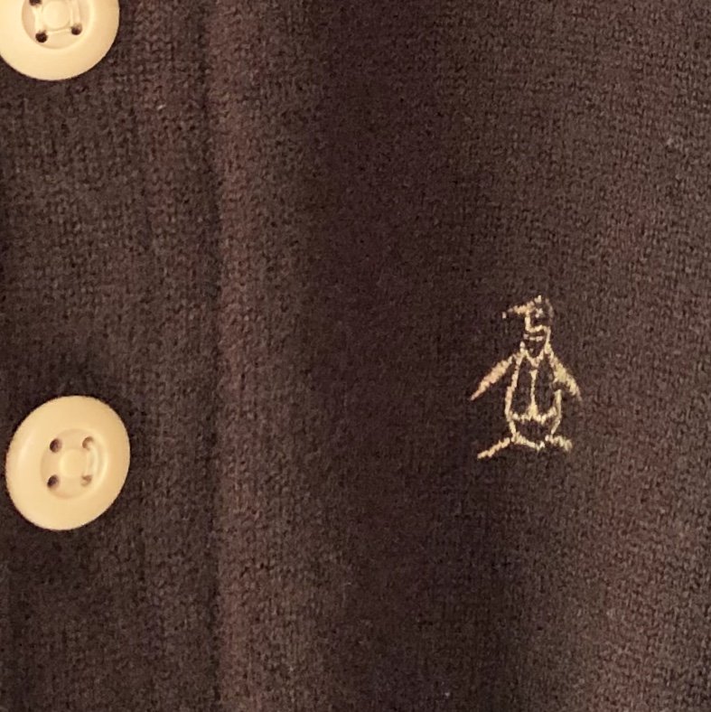 MUNSING WEAR GRAND SLAM ペンギン刺繍ニットポロ-古着屋マッシュ