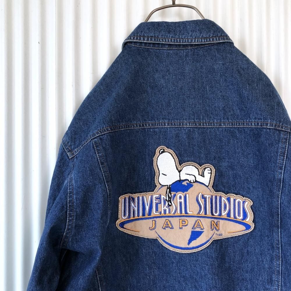 USJ PEANUTS バック刺繍デニムジャケット-古着屋マッシュ