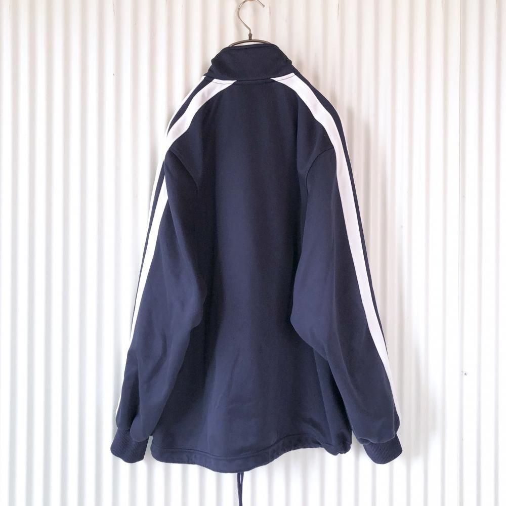 adidas 極太3ライントラックジャケット/navy-古着屋マッシュ