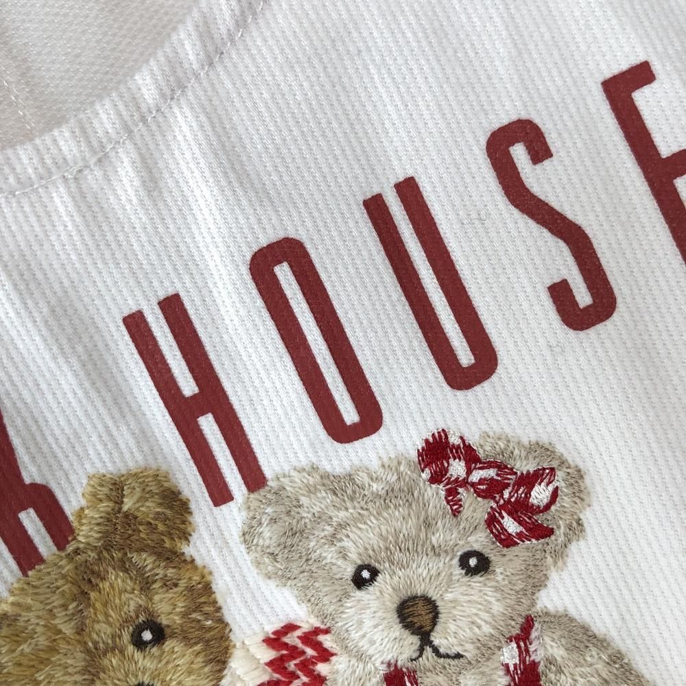 PINK HOUSE ペアくま刺繍ジャンパースカート- 古着屋マッシュ