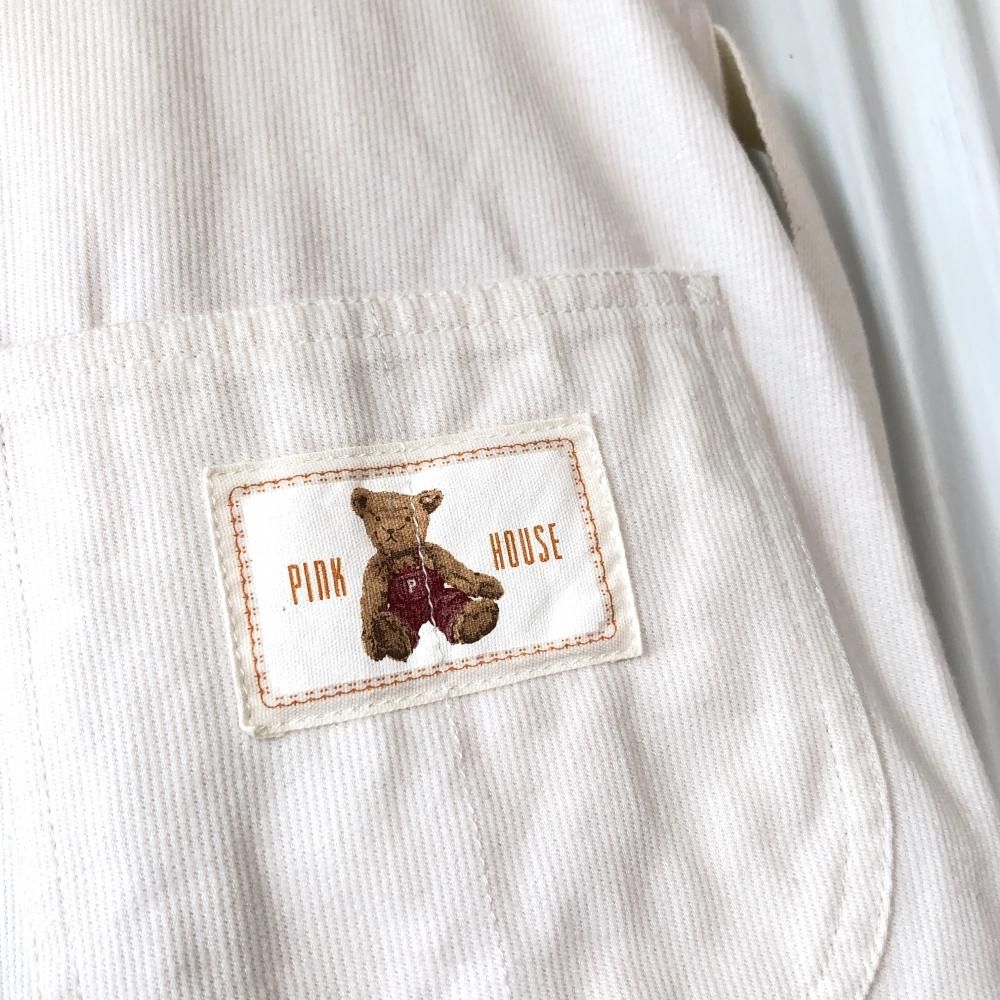 PINK HOUSE ペアくま刺繍ジャンパースカート- 古着屋マッシュ
