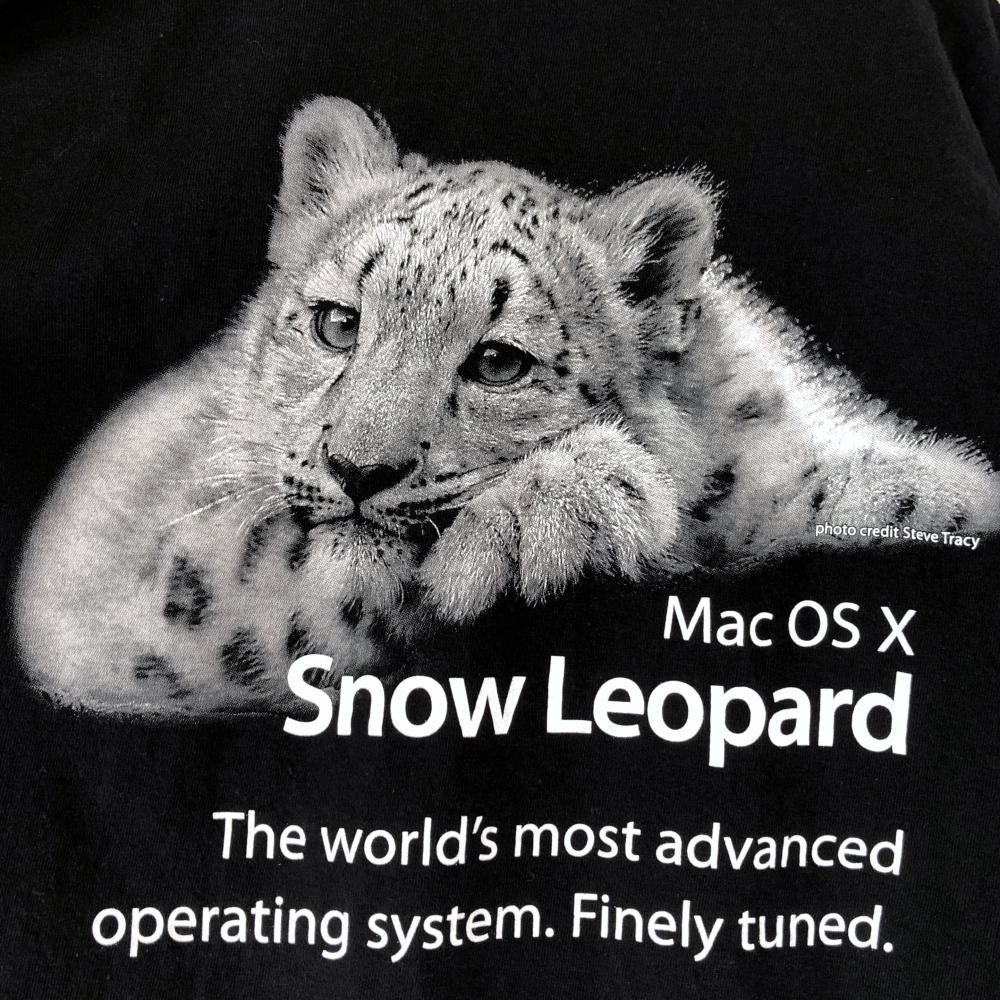 Mac Os X Snow Leopard Tee 古着屋マッシュ Mac Os X Snow Leopard Tee 古着屋マッシュ