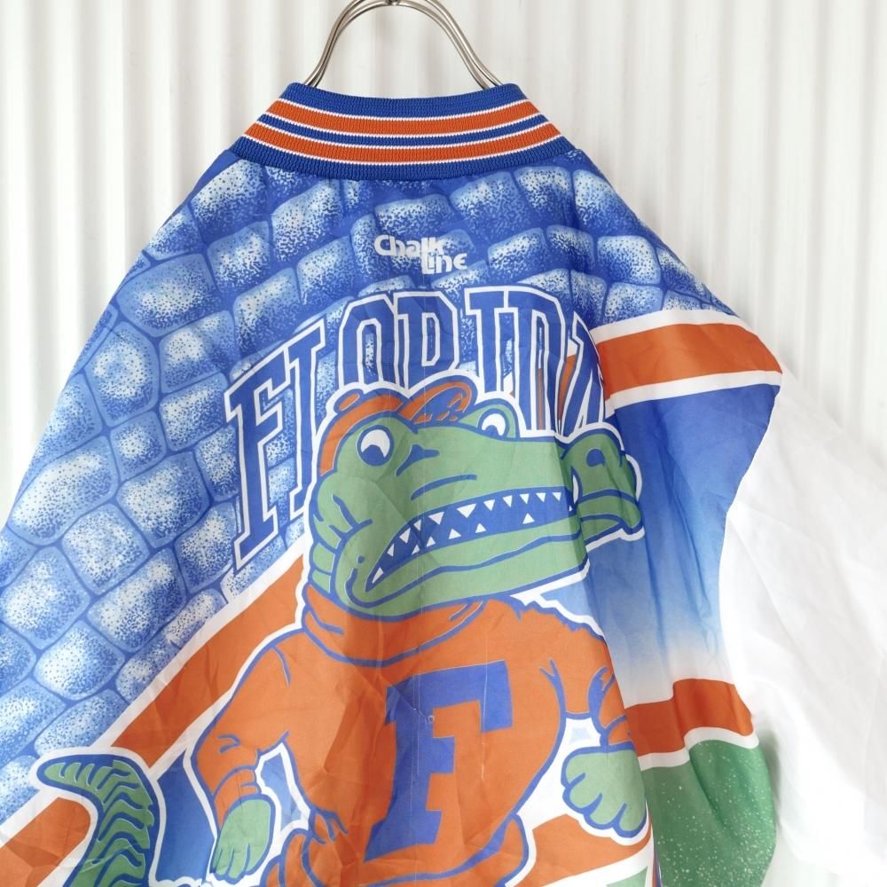 FLORIDA GATORS ワニさんバックプリントナイロンスタジャン/USA-古着屋