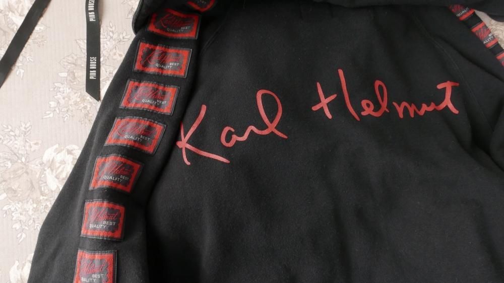 Karl Helmut 変形セーラーフード ジップスウェット-古着屋マッシュ