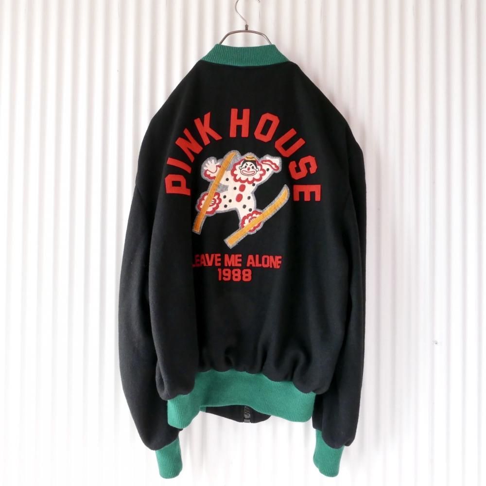 PINK HOUSE スキーピエロWOOLスタジャン/mens-古着屋マッシュ