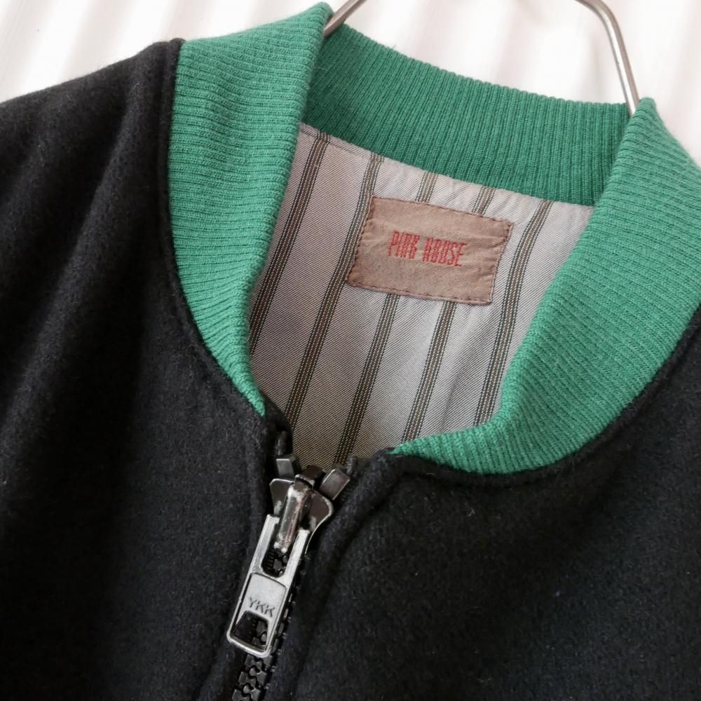 PINK HOUSE スキーピエロWOOLスタジャン/mens-古着屋マッシュ