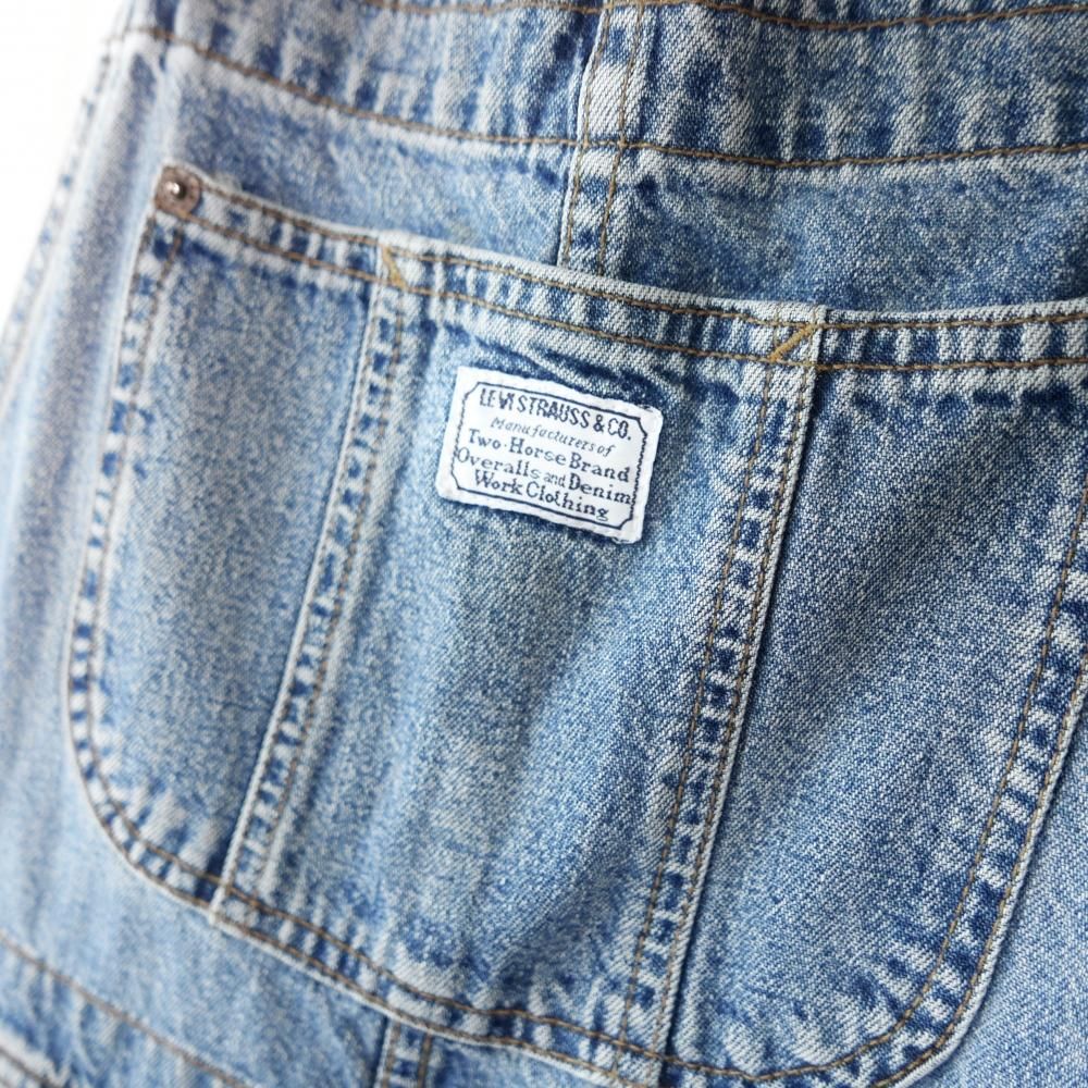 Levi's Two Horse タグ ゆるオーバーオール- 古着屋マッシュ