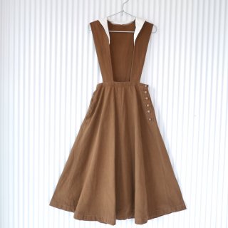 KANEKO ISAO セーラー襟ジャンパースカート/Brown