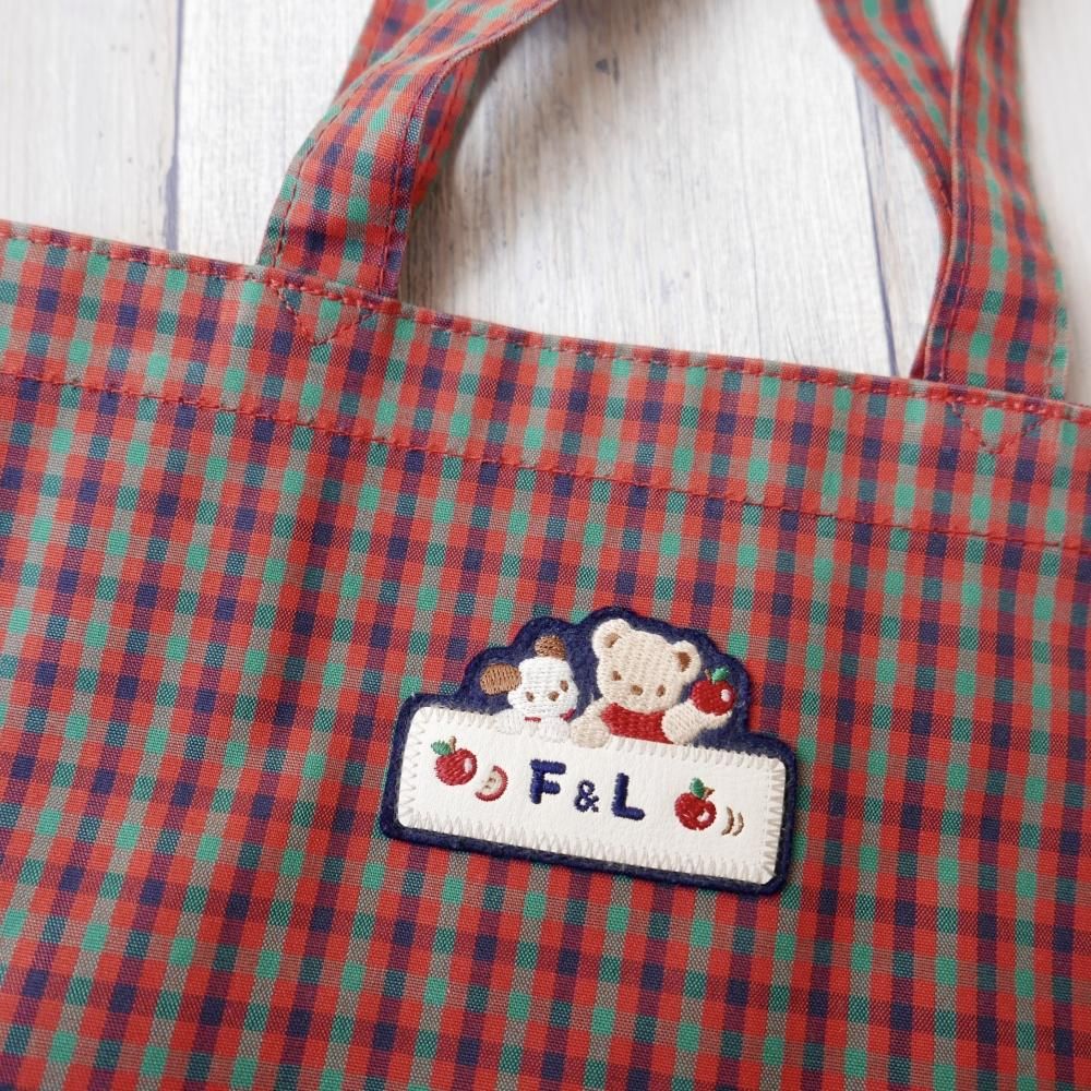 familiar りんごくまちゃんトートバッグ -古着屋マッシュ