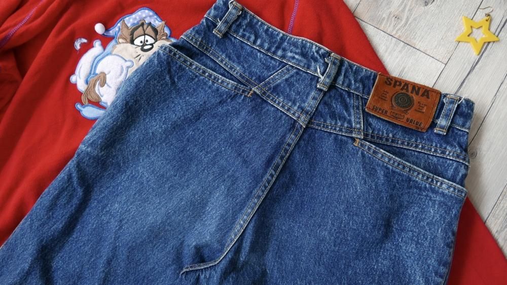 SPANA/BIG JOHN ケミカルウオッシュデニムパンツ-古着屋マッシュ SPANA/BIG JOHN ケミカルウオッシュデニムパンツ-古着屋マッシュ