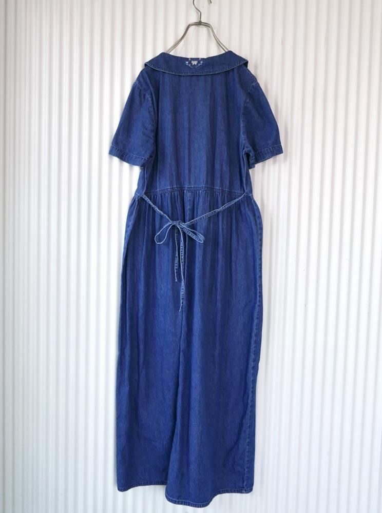 留袖リメイクワンピース❣️花車　一部刺繍　着丈116 留袖リメイクワンピース❣️花車 一部刺繍 着丈116