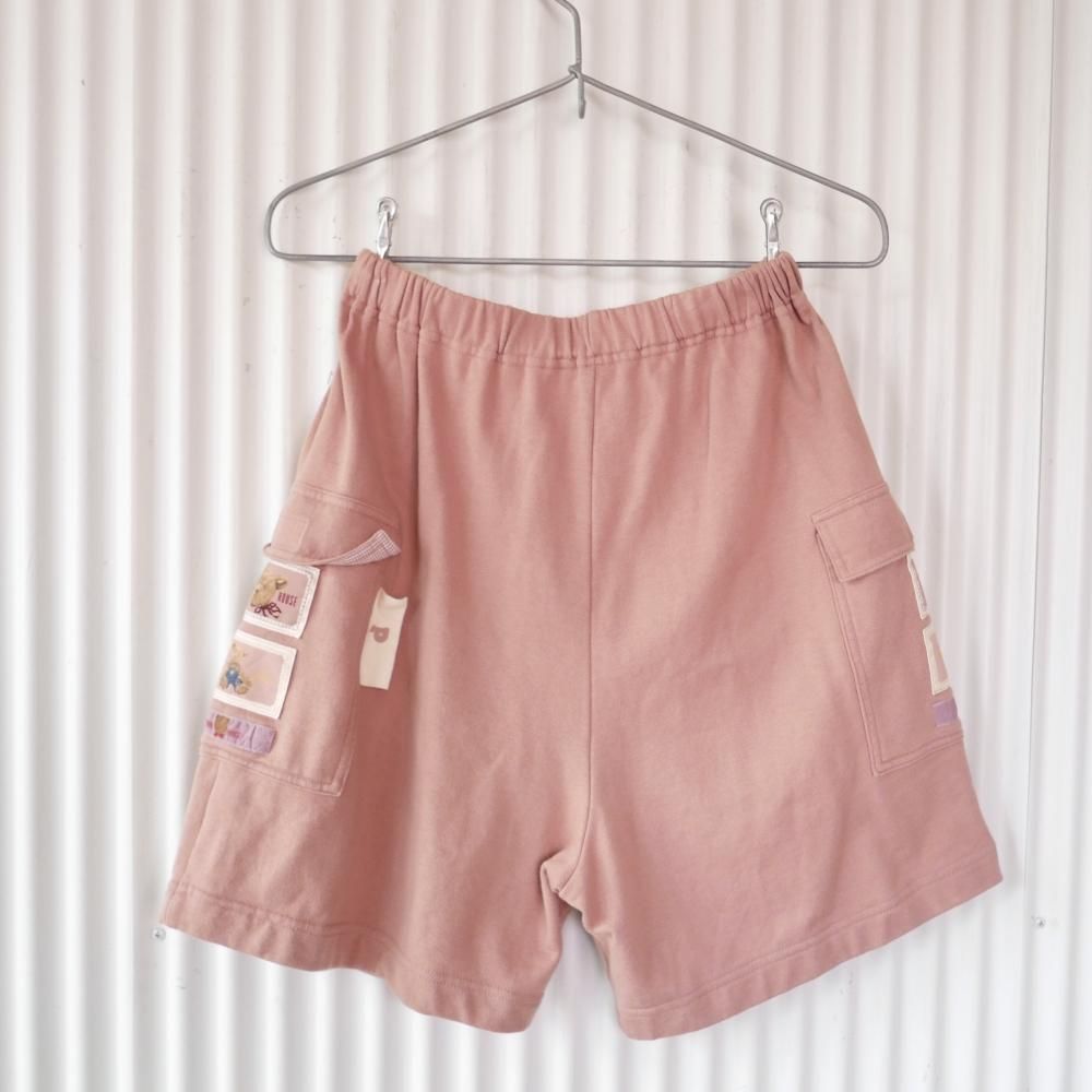 PINK HOUSE くまちゃんワッペンスウェットパンツ/くすみピンク PINK HOUSE くまちゃんワッペンスウェットパンツ/くすみピンク