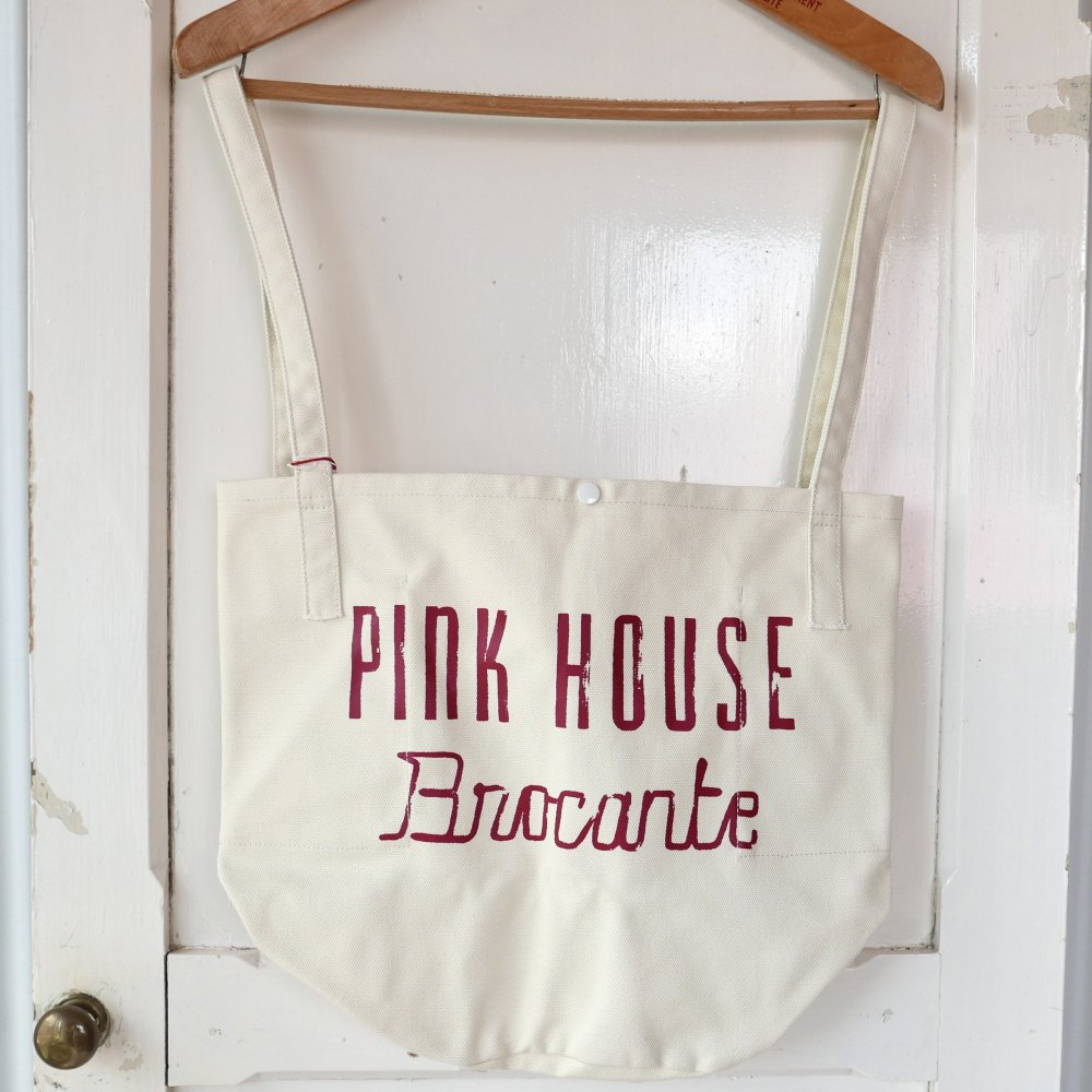 PINK HOUSE Brocante キャンバスバケツトートバッグ-古着屋マッシュ
