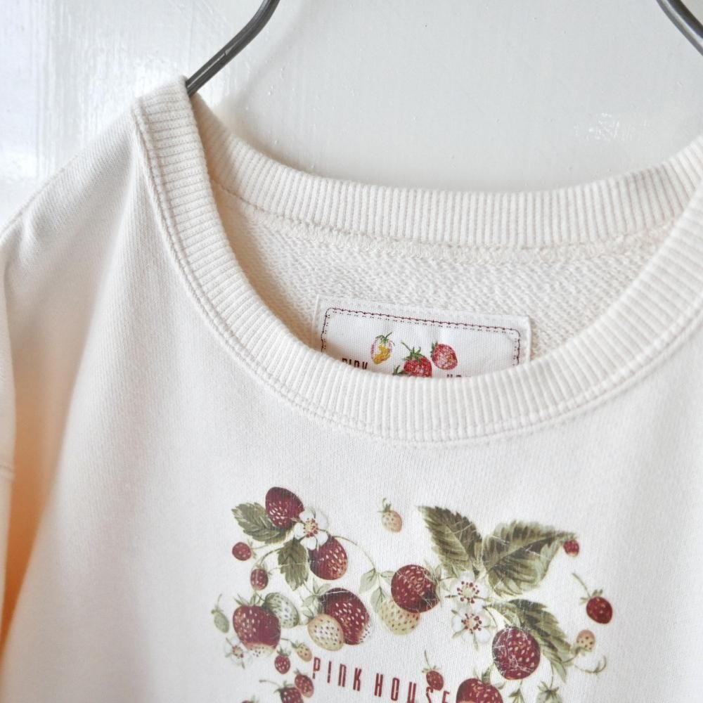 PINK HOUSE野いちごとロゴのスウェット－古着屋マッシュ
