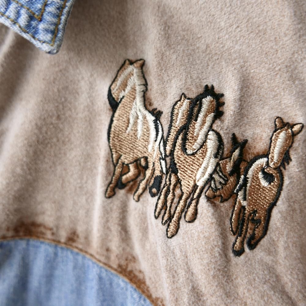JOHN F.GEE ホース刺繍ウエスタンシャツ －古着屋マッシュ
