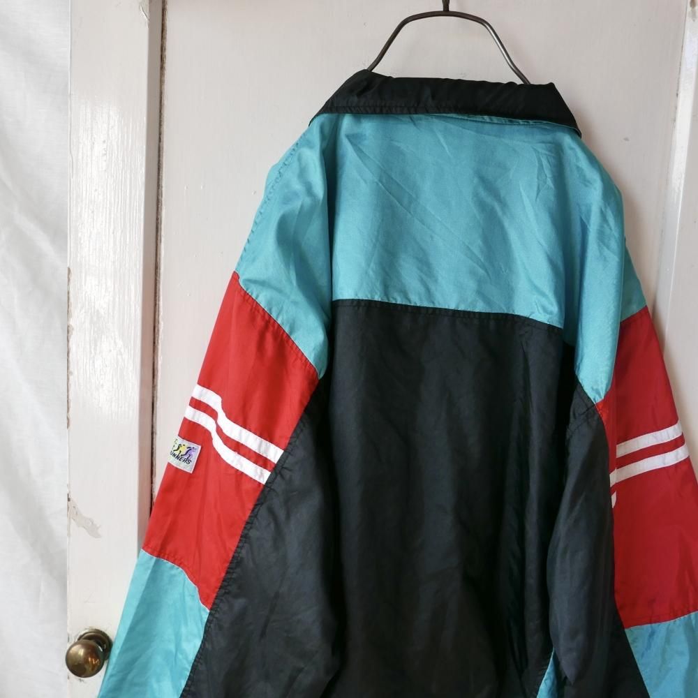 ナインルーラーズラインスタジャンN454袖切替レザー刺繍ワッペン