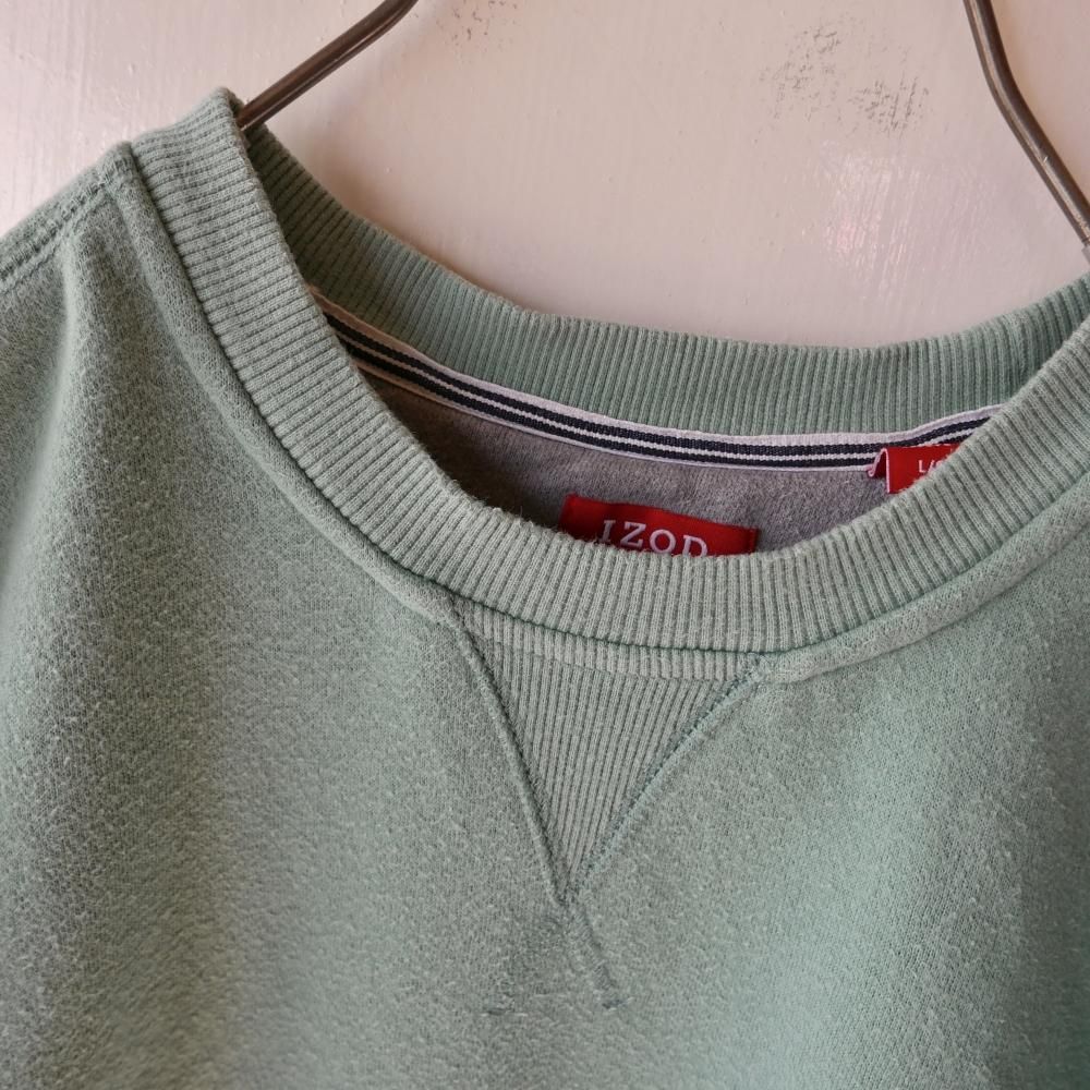 IZOD ロゴ刺繍 アースカラー ハイネック スウェット トレーナー