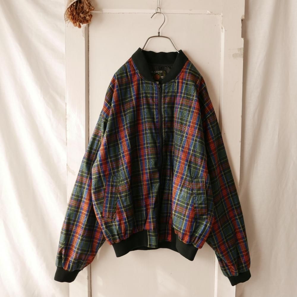 CLAUDIUS タータンチェック ブルゾン－古着屋マッシュ