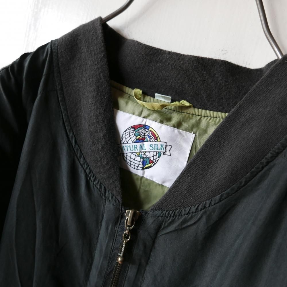 Blackxpistachio NATURAL SILK ブルゾン-古着屋マッシュ