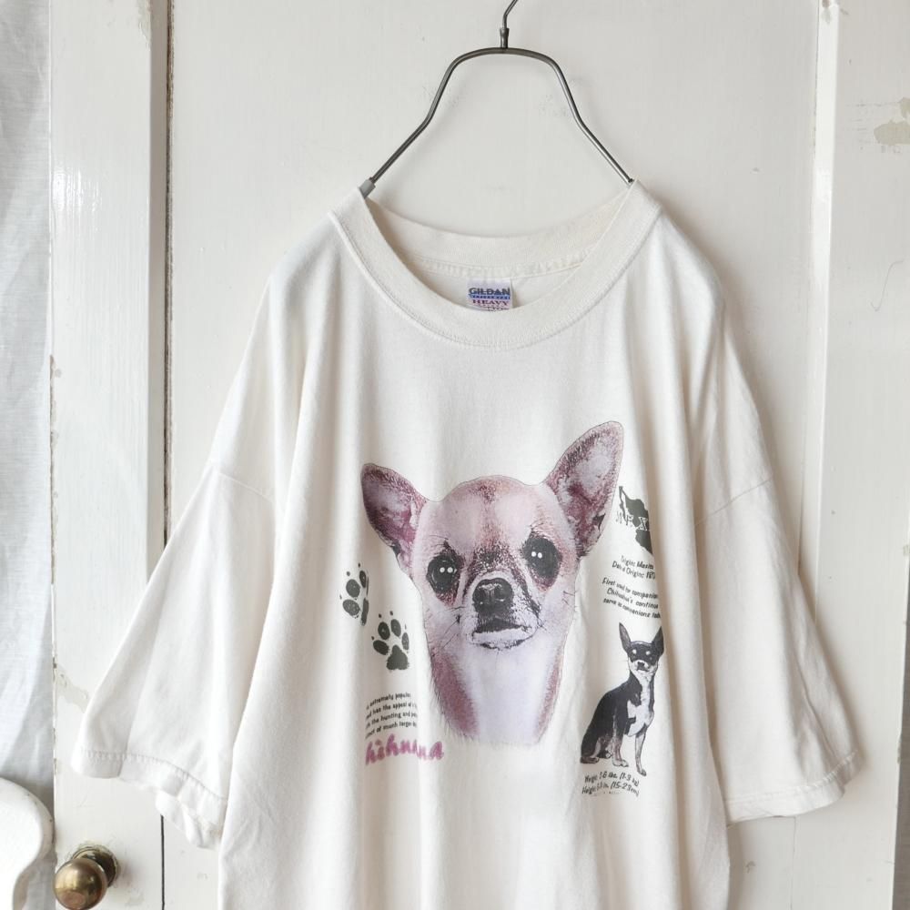 GILDAN チワワBIG Tee/XL -古着屋マッシュ