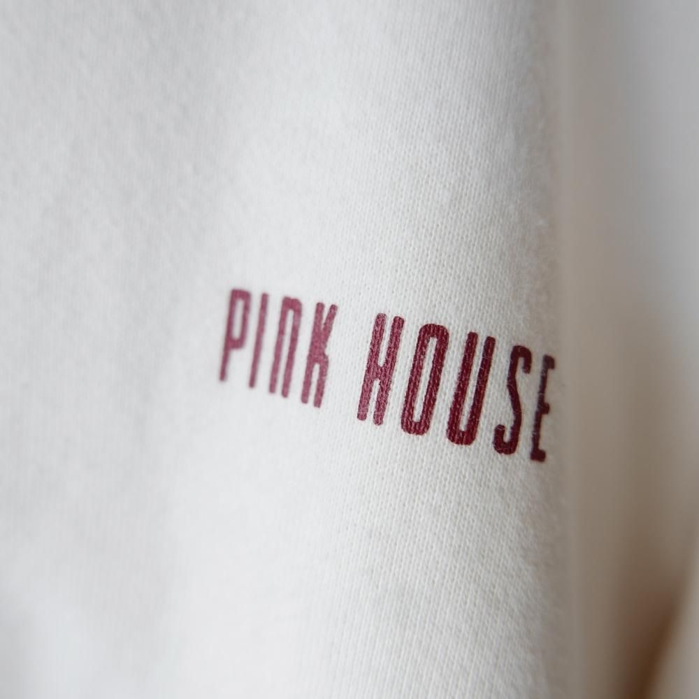 PINK HOUSE いちごジャムゼッケン ノ―カラージャケット-古着屋 PINK HOUSE いちごジャムゼッケン ノ―カラージャケット-古着屋