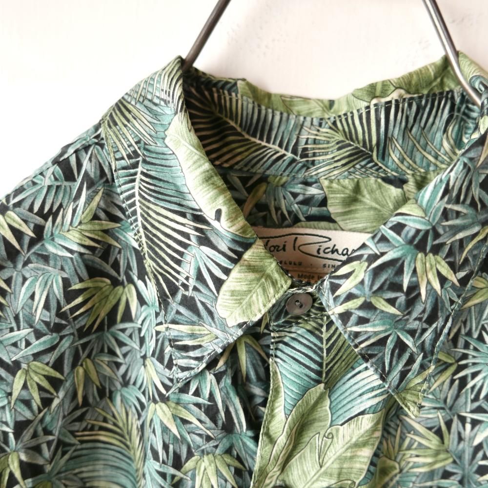 Tori Richard Green leaf shirt /USA-古着屋マッシュ