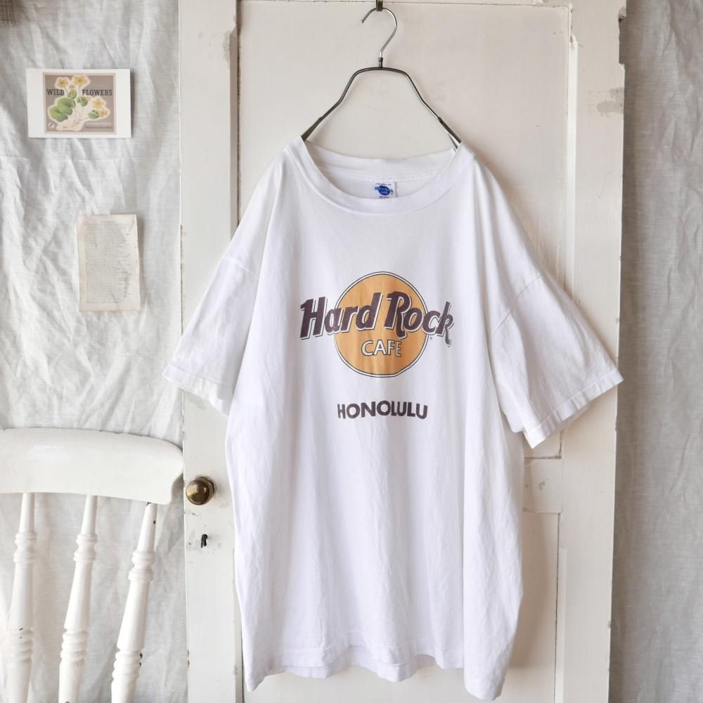 90's Hard Rock Cafe HONOLULU Tee/made in USA.-古着屋マッシュ
