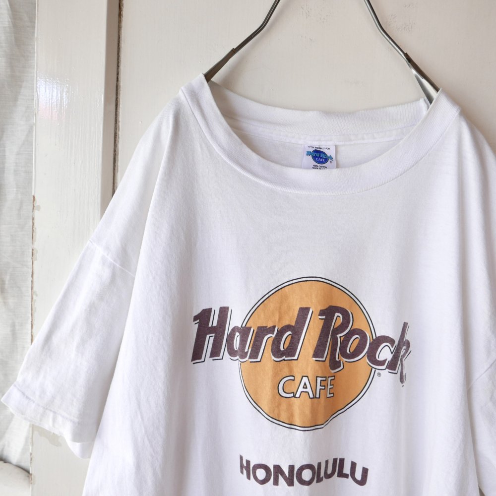 90's Hard Rock Cafe HONOLULU Tee/made in USA.-古着屋マッシュ