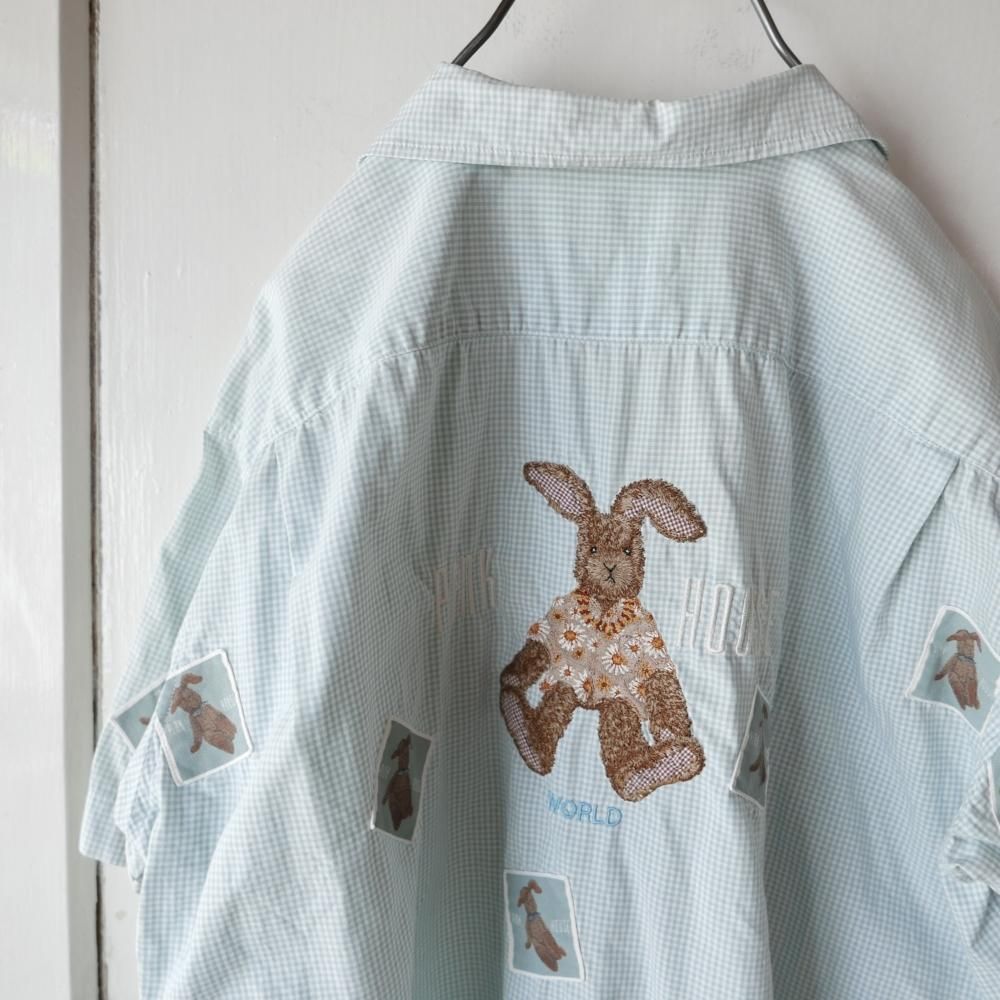 PINKHOUSE ピンクハウス　うさぎ　刺繍　ワッペン　ボストンバッグ ロゴ＆Teddyワッペン付きバッグ｜ピンクハウスオフィシャル