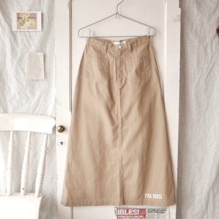 PINK HOUSE ロゴ刺繍 Aラインスカート/beige