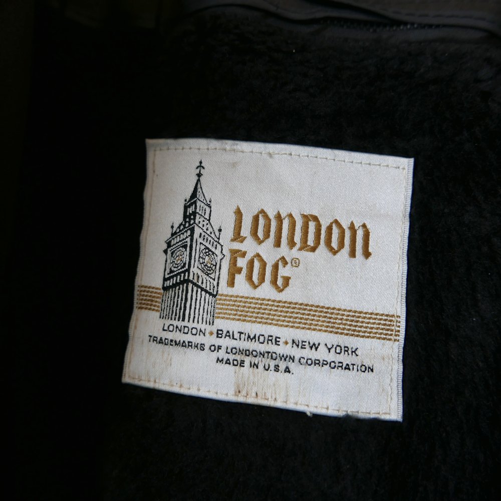 LONDON FOG ボアライナーステンカラーコート/XL-古着屋マッシュ