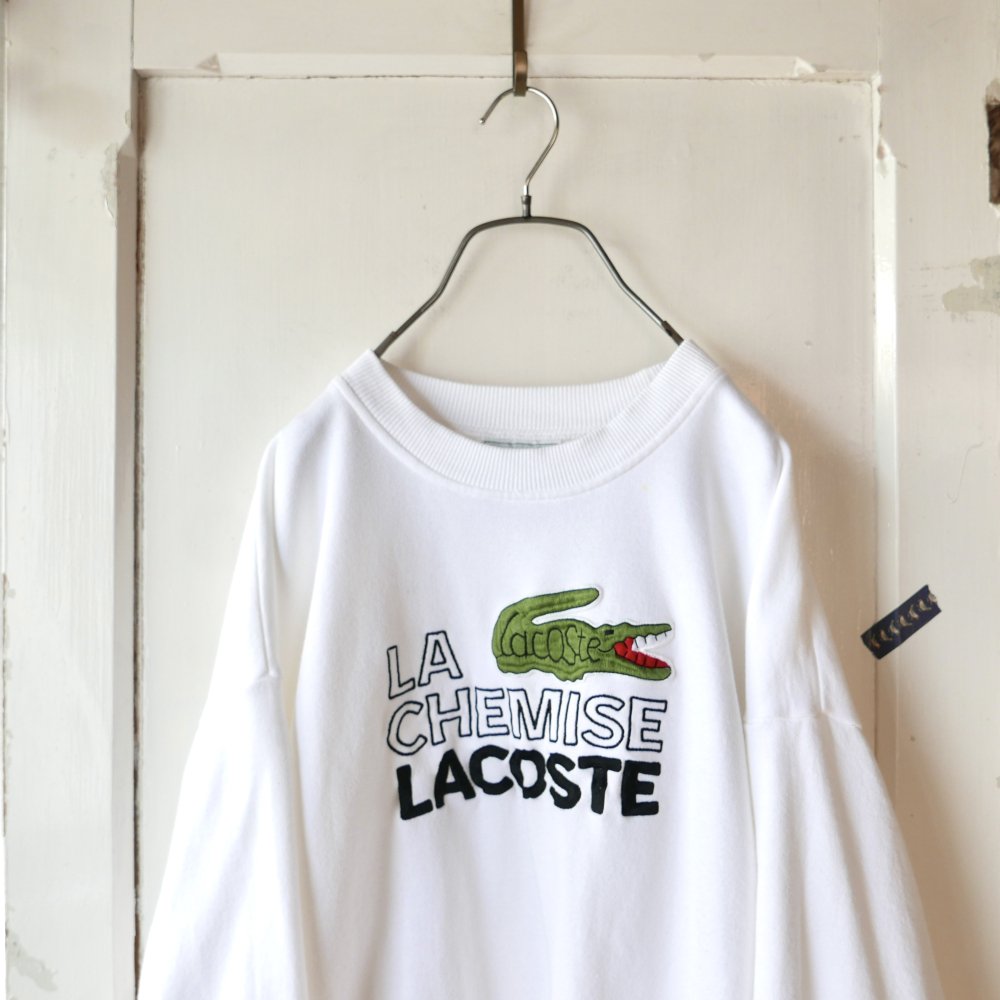 CHEMISE LACOSTE ワニさん刺繍スウェット-古着屋マッシュ