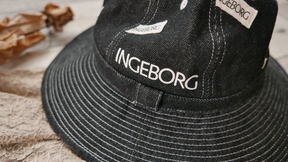 INGEBORG ロゴワッペン デニムハット‐古着屋マッシュ