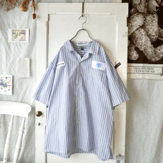 CINTAS クラスター・ストライプ×ワッペン ワークシャツ