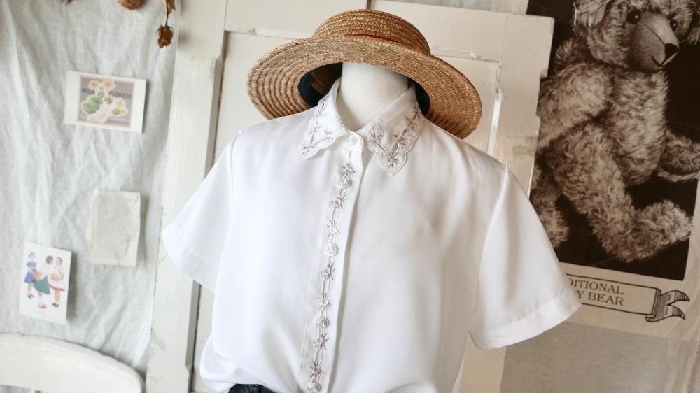 ヴィンテージ テディベア レース襟付き アンティークテディベア