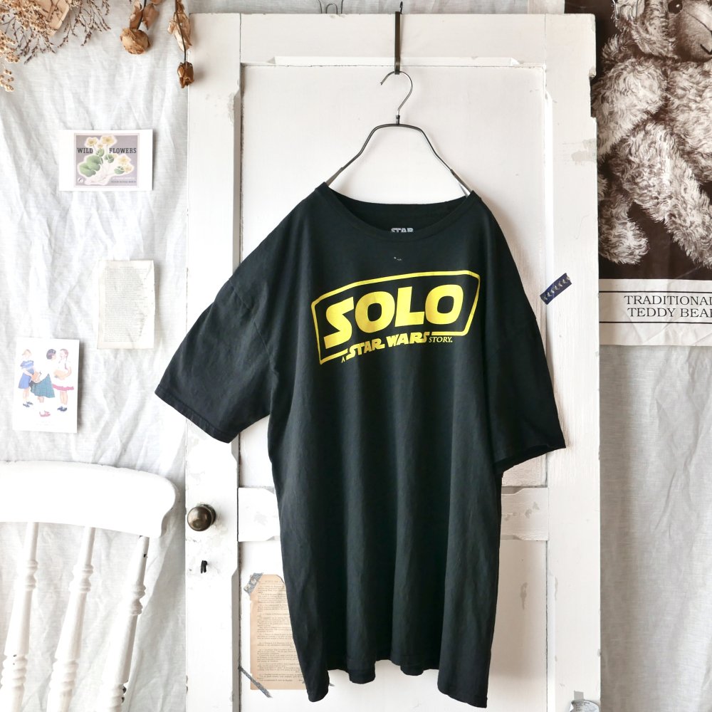 SOLO STAR WARS Tee/XL-古着屋マッシュ