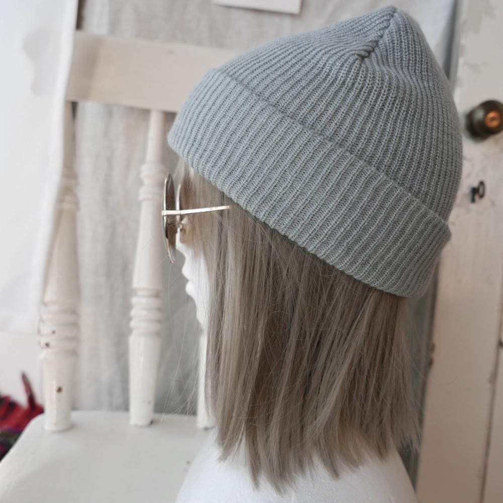 Champion ロゴ刺繍ワッペンニットワッチー-古着屋マッシュ