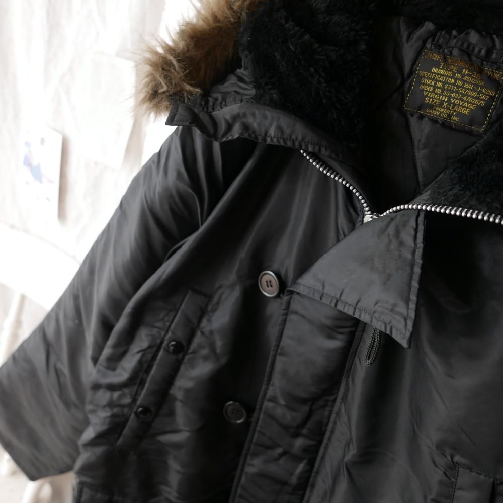 N-3B フライトジャケット/BLACK/XL-古着屋マッシュ N-3B フライトジャケット/BLACK/XL-古着屋マッシュ