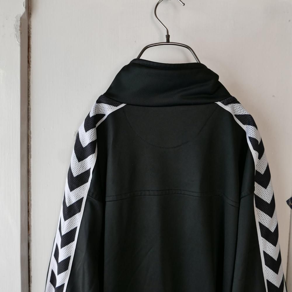 hummel 袖ライントラックジャケット/blackー古着屋マッシュ