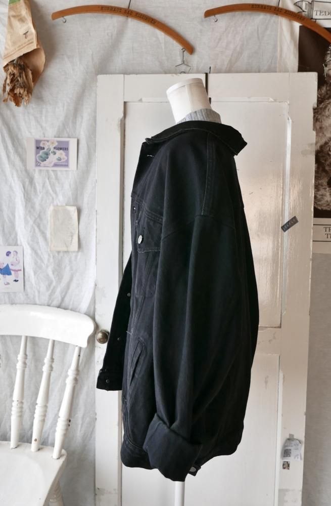 DENIN＆ANY WEDNESDAY BLACK デニムジャケットー古着屋マッシュ