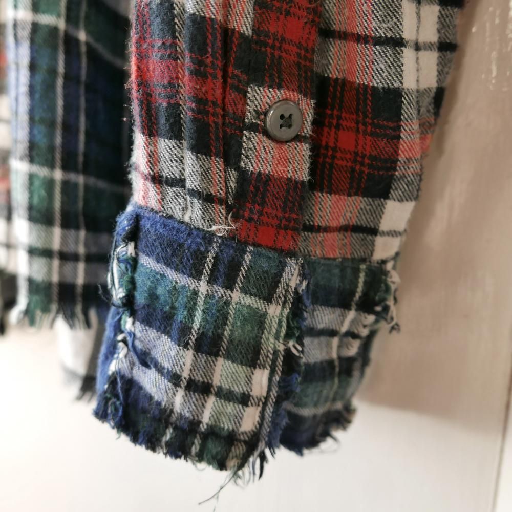 クレイジーパターンチェックシャツー古着屋マッシュ クレイジーパターンチェックシャツー古着屋マッシュ