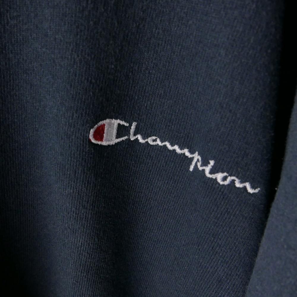Champion ロゴ刺繍スウェット/navyー古着屋マッシュ Champion ロゴ刺繍スウェット/navyー古着屋マッシュ
