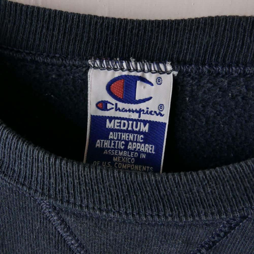 Champion ロゴ刺繍スウェット/navyー古着屋マッシュ Champion ロゴ刺繍スウェット/navyー古着屋マッシュ