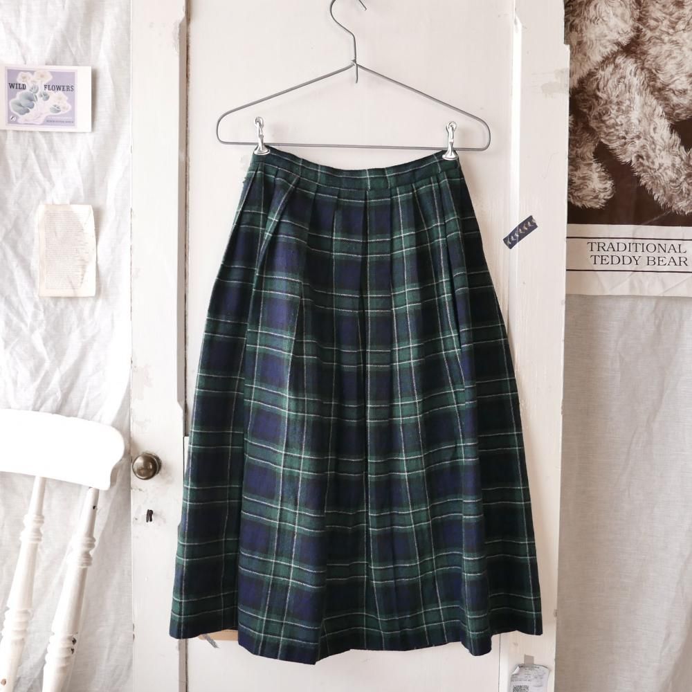 GUY LAROCHE vintage フランス製 シルクスカート 40 新品 - スカート